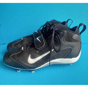 Nike Men's Football‎ Cleats Open Field Size 12 Black #310945-011 Flap